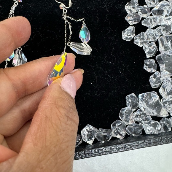 Genuine Swarovski Crystal Teardrop Earrings - Picture 4 of 5